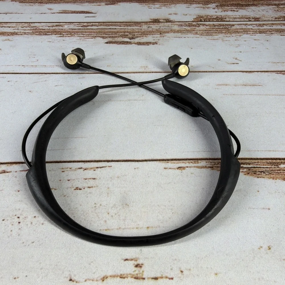 Bose Hearphones Conversation Enhancing Wireless Earbuds Neckband Gold For Parts